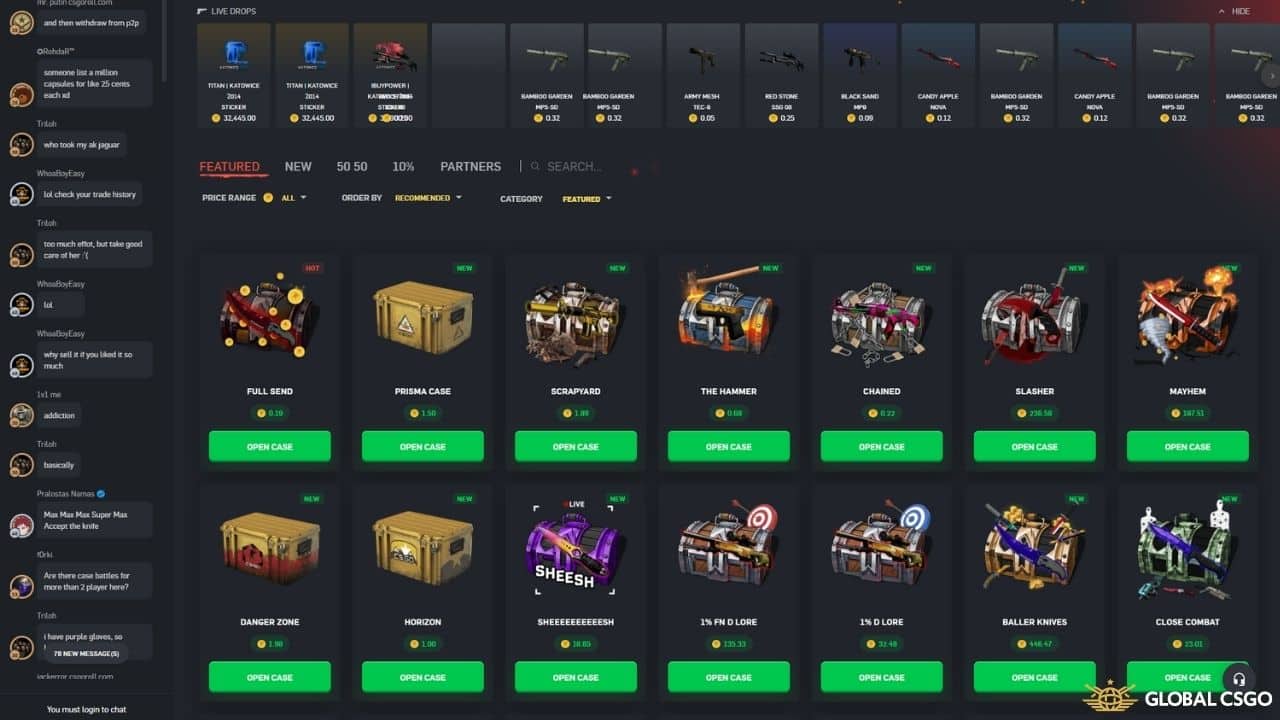 csgoroll unboxing game