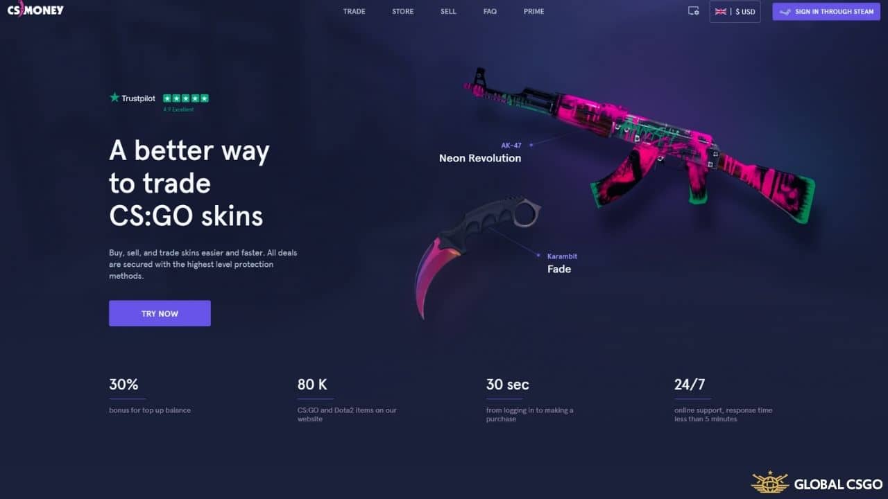 csmoney csgo trading website