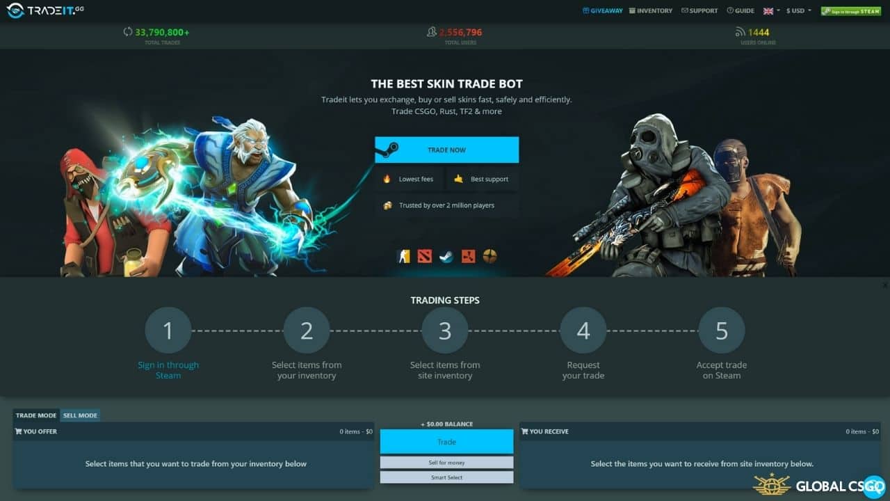 tradeit CS2 trade bot