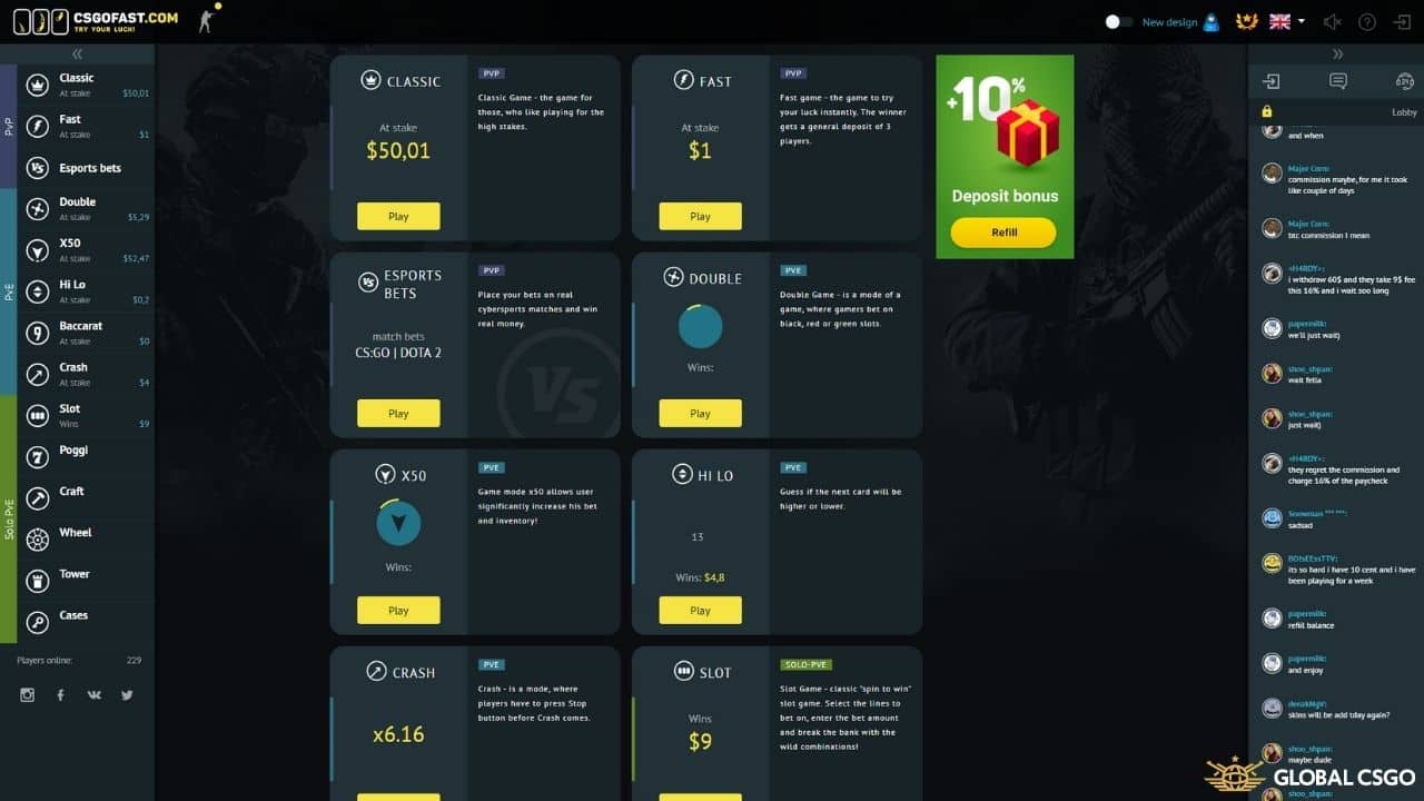 csgofast website