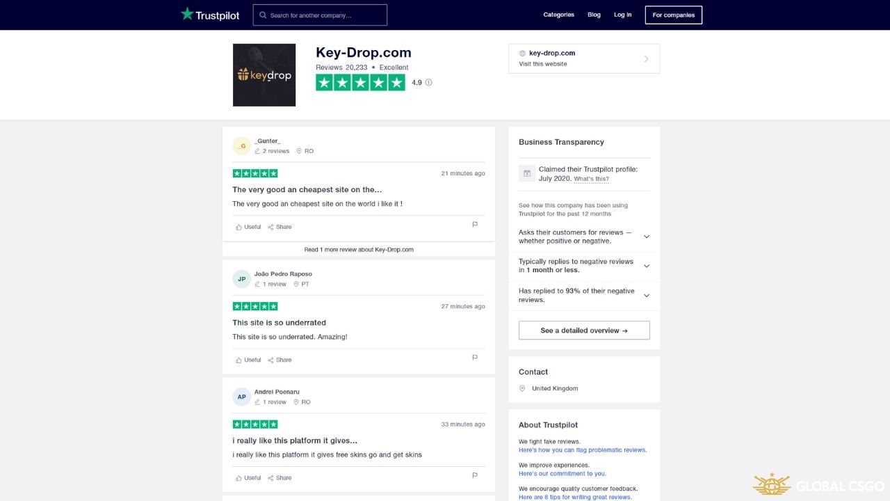 is keydrop legit trustpilot