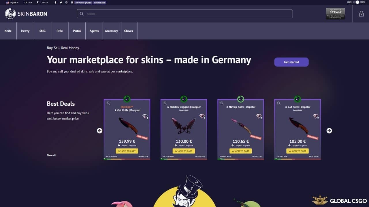 skinbaron csgo website