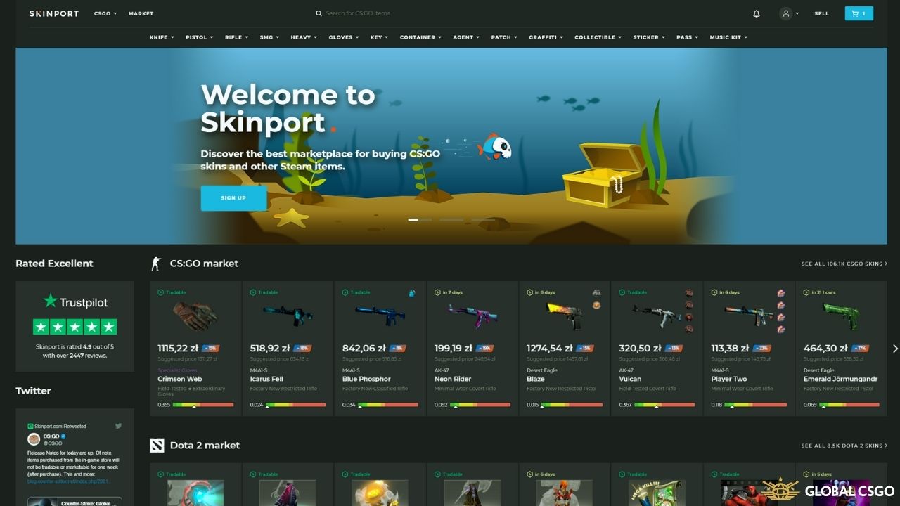 skinport biggest csgo marketplace